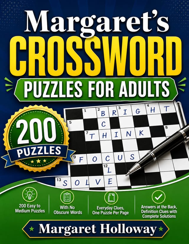 Cover of Margaret's Crossword Puzzles for Adults